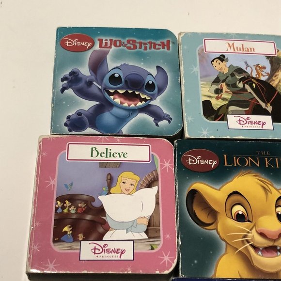 12 Disney Mini Children’s Pilbooks Mulan Lion King Lilo And Stitch Aladdin Dumbo - Picture 13 of 16
